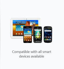 Compatible with all smart devices available