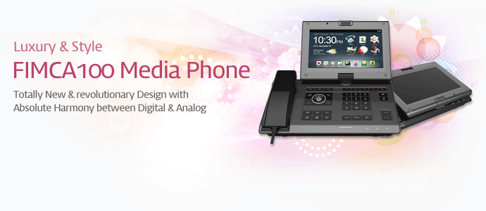 Luxury & Style FIMCA Media Phone - Totally New & revolutionary Design with Absolute Harmony between Digital & Analog